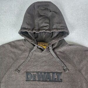 Dewalt Hoodie Pullover Weatherford Fleece Hoodie‎ Mens XL Gray Sweatshirt READ